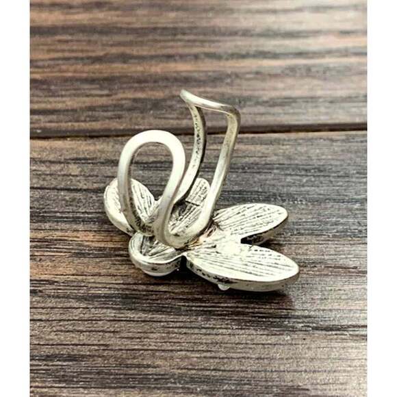 Boho White Turquoise Adjustable Statement Cuff Ring for Stylish‎ Comfort - Picture 2 of 4